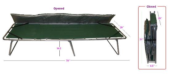 Comfort Cot XL w/mattress
